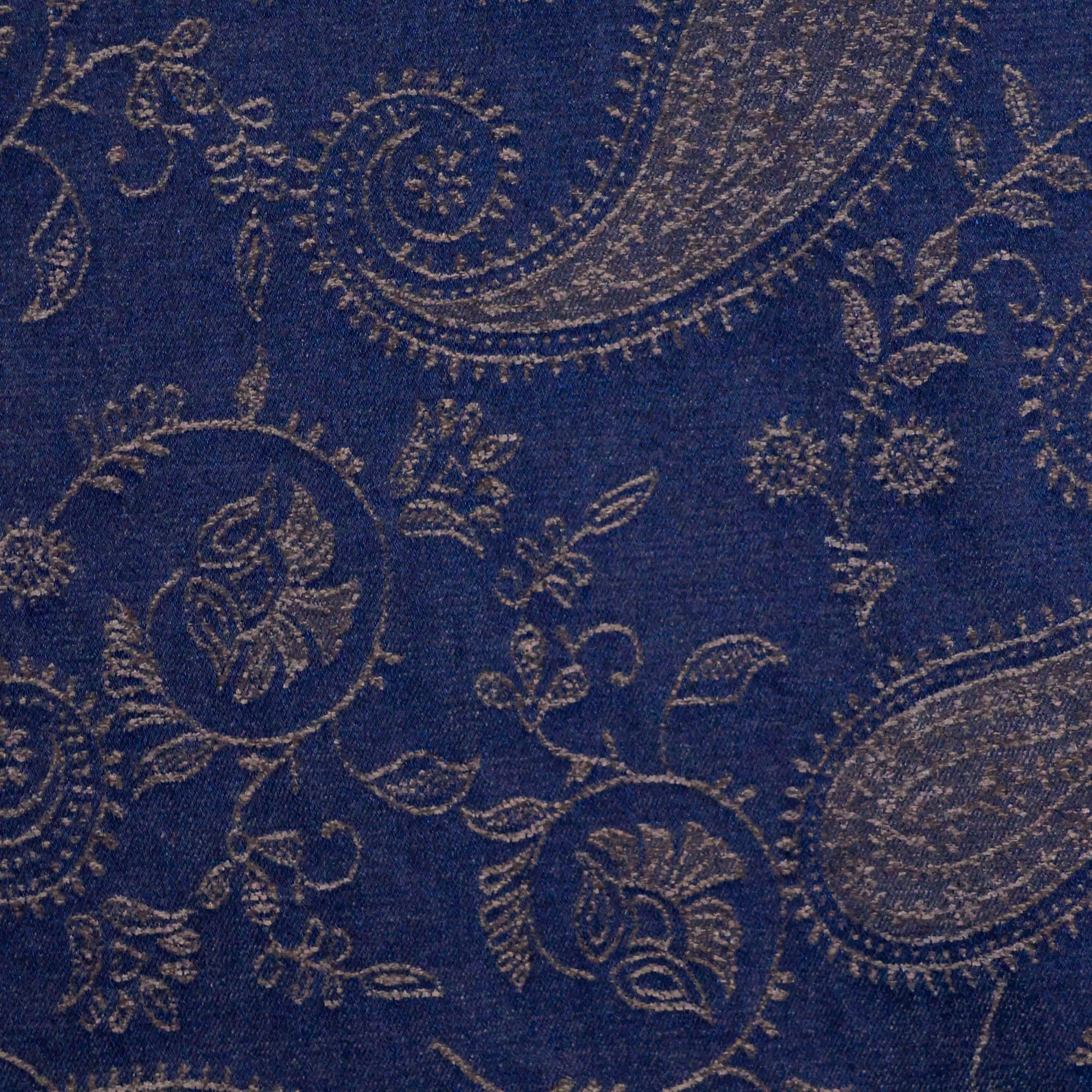 Jeans jacquard blauw met fluwelen fantasieën